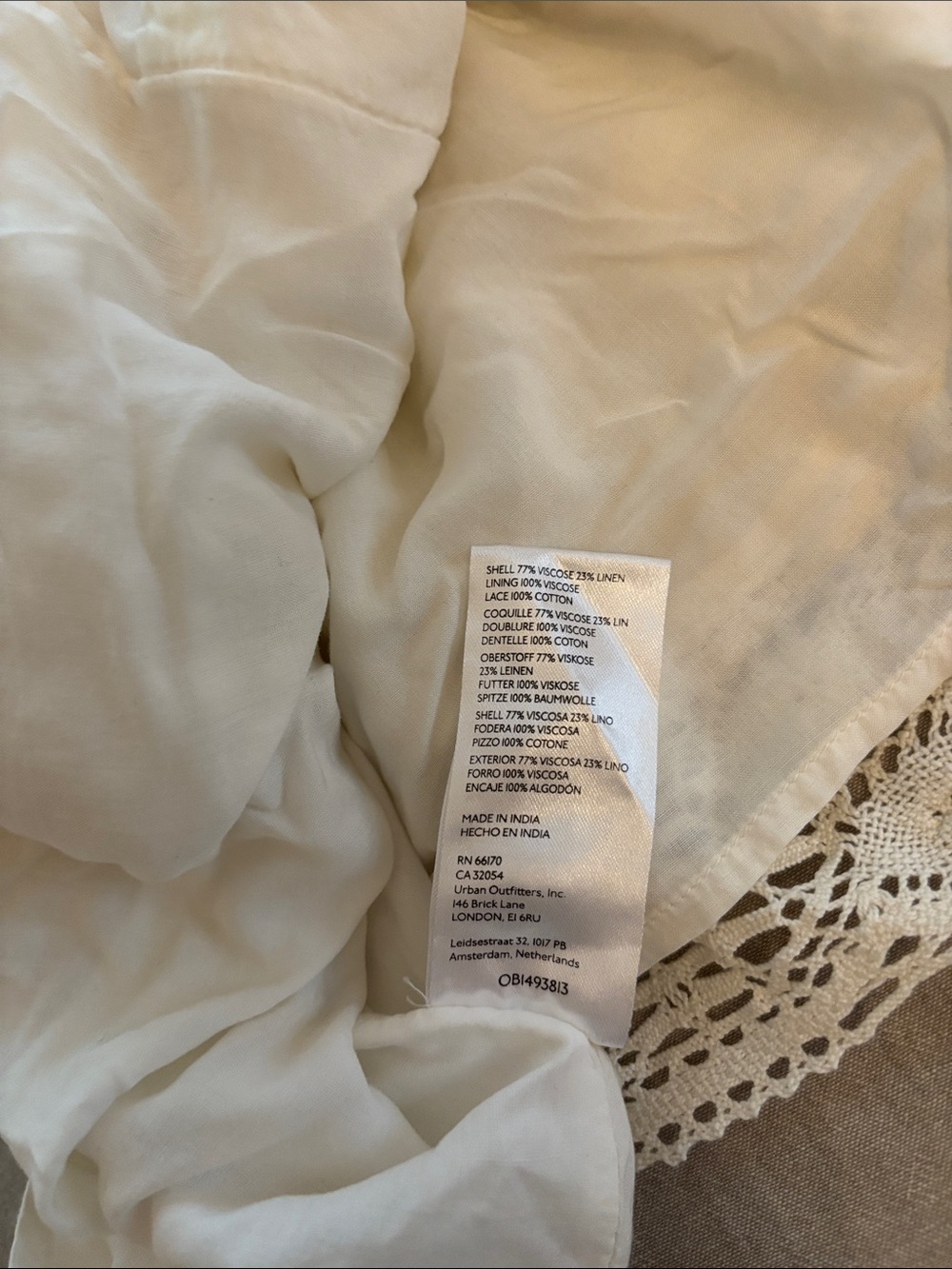 Urban Outfitters Tiered Lace Mini Skirt - Picture 6 of 9